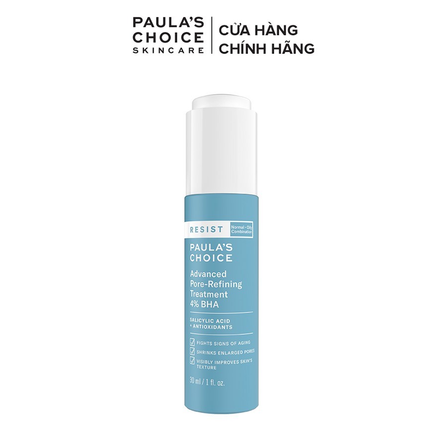 Lotion tái tạo và phục hồi da mụn Paula’s Choice Resist Advanced Pore - Refining Treatment 4% BHA - 30ml 7791