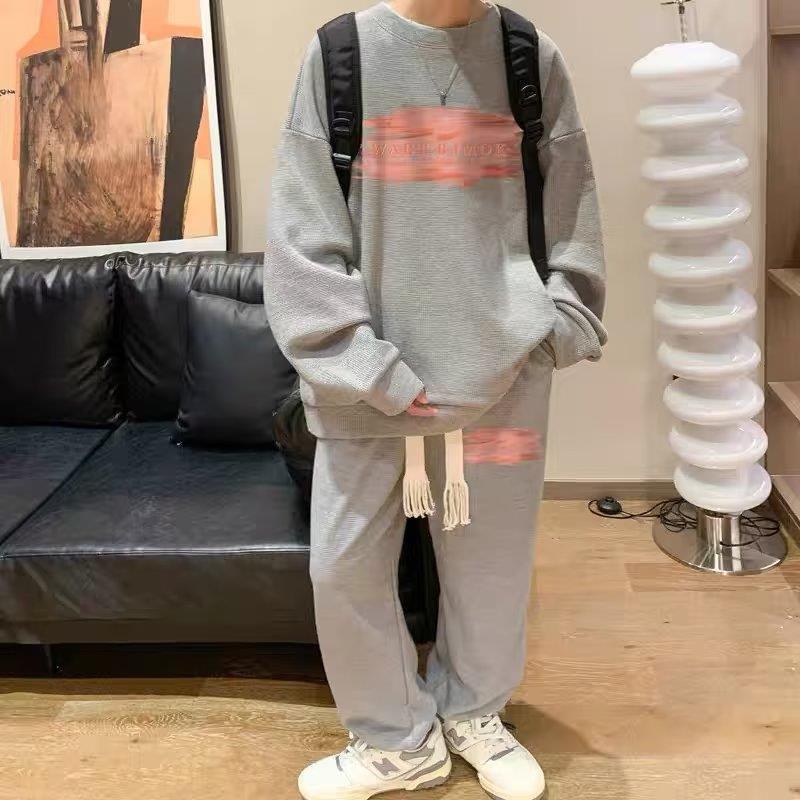 Bộ Đồ Thể Thao Áo Sweater + Quần Dài In Chữ Influencer Fried Street Thời Trang Mùa Thu Cho Cặp Đôi Fru120