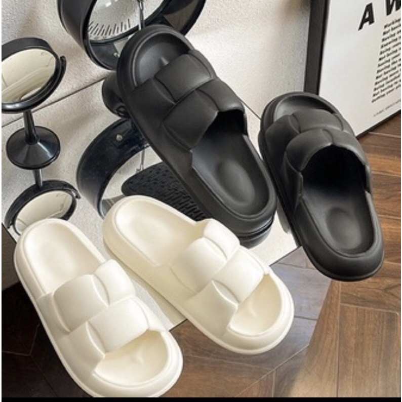 Dép Bánh mì siêu hot, dép bánh mì Chao cho cả nam và nữ, dép quai ngang độn đế cao 3cm