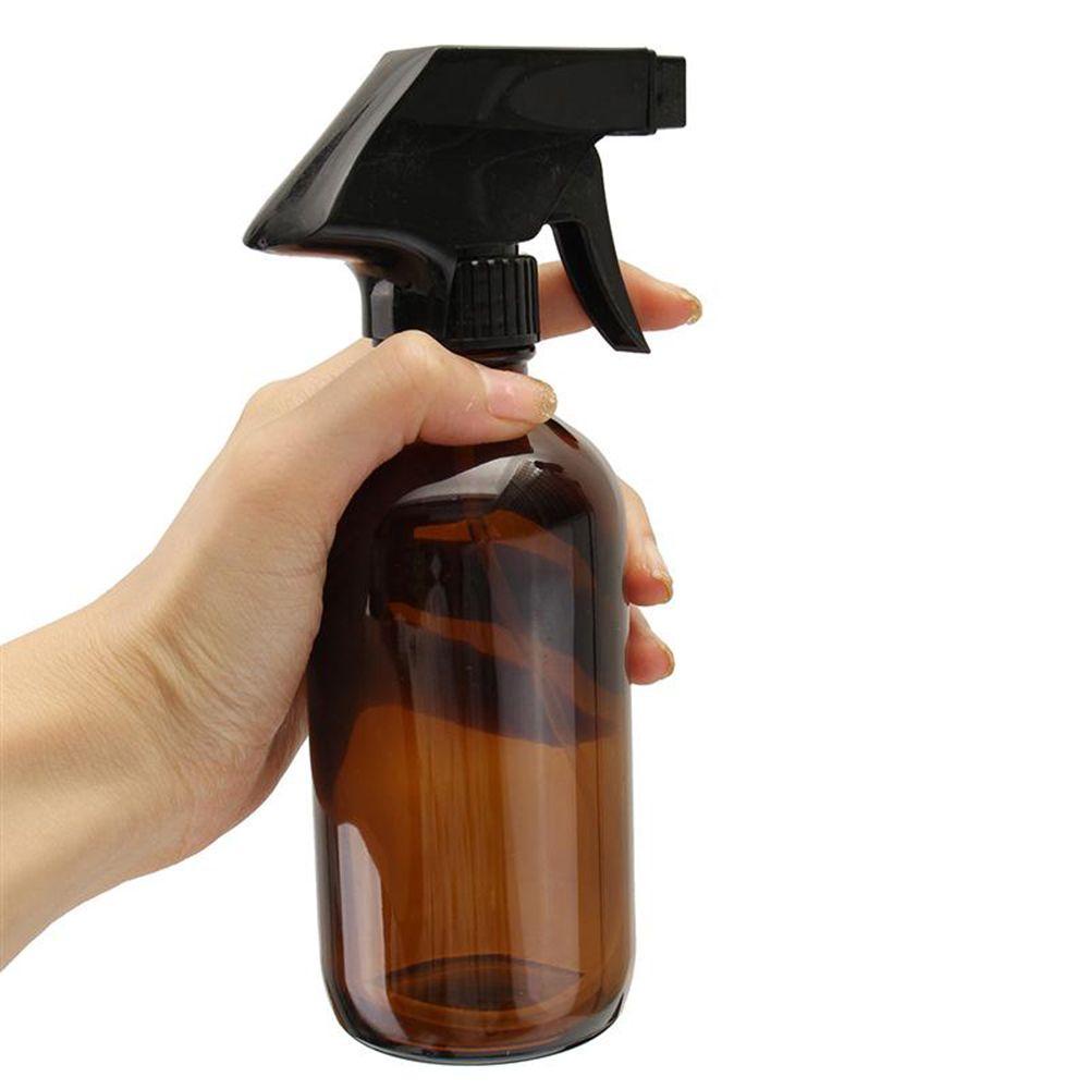Bình Xịt Rỗng Bằng Kính 250/500ml Màu Hổ Phách Đựng Mỹ Phẩm Tiện Dụng