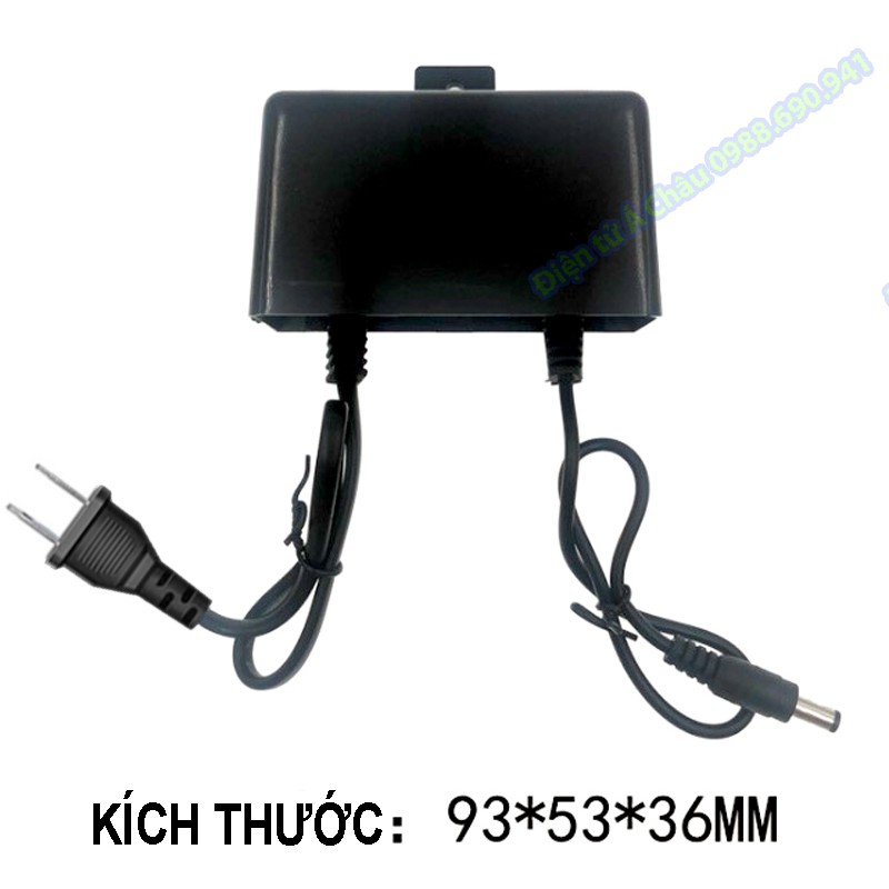 Bộ NGUỒN 9V - 12V có móc treo, adapter đèn led, camera chân 5.5x2.1