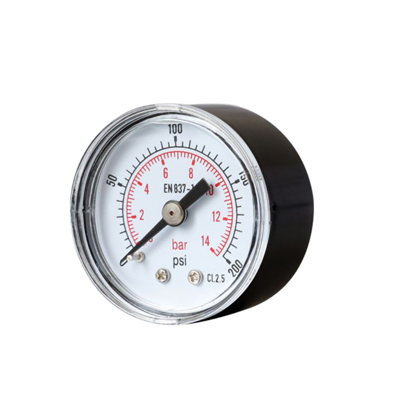 Đồng Hồ Đo Áp Suất 40mm 1 / 8 BSPT 15-300 PSIand Bar 15,30,60.100,160,300 PSI