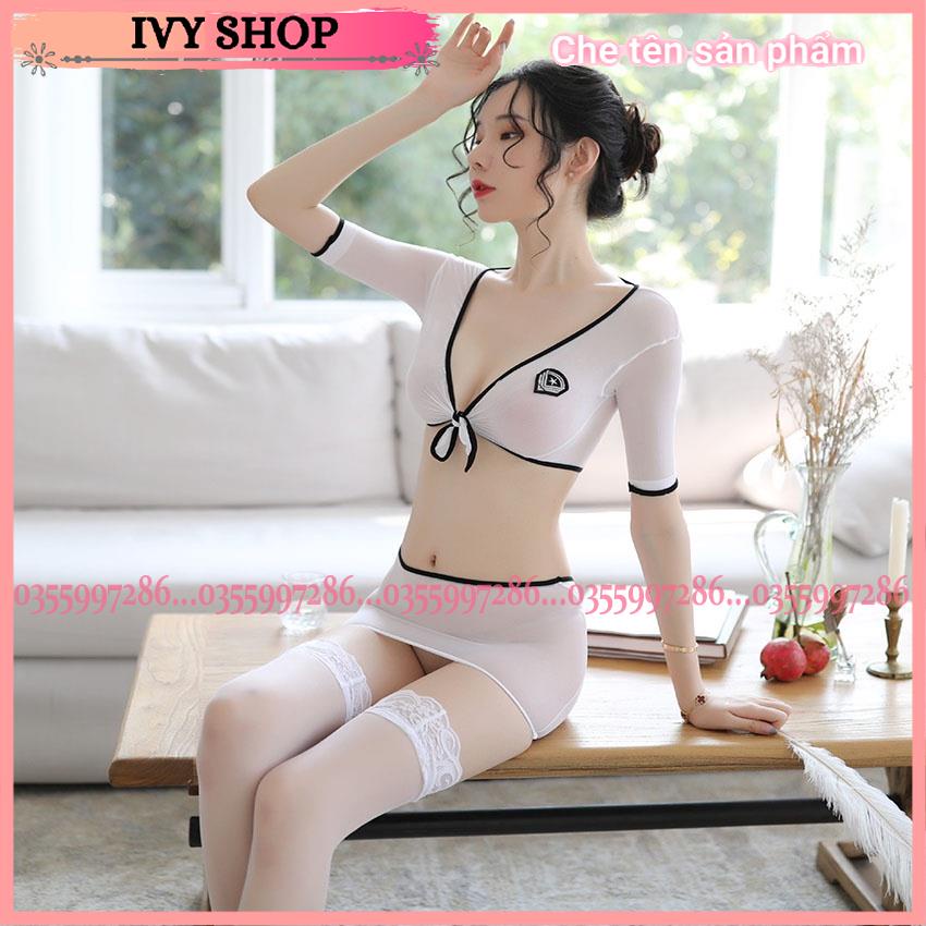 Bộ ngủ sexy co giãn xuyên thấu BN005 - Ivyshop Official