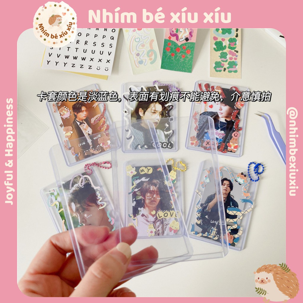 Toploader bọc card đựng ảnh trang trí photocard polaroid Lomo KPOP BlackPink BTS Idol VT236