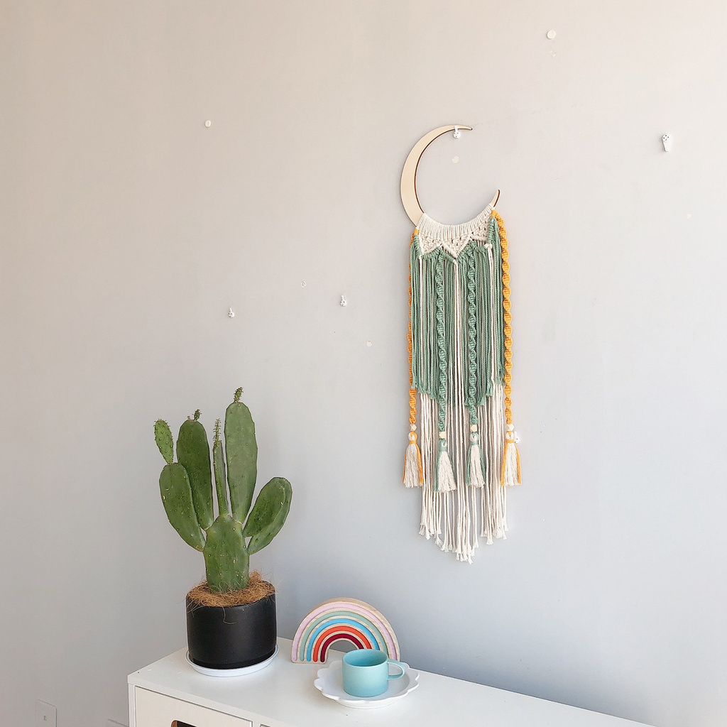 Bùa Đuổi Bắt Giấc Mơ Dream Catcher Màu Trắng Thân Thiện Với Môi Trường Dùng Để Trang Trí Phòng Ngủ