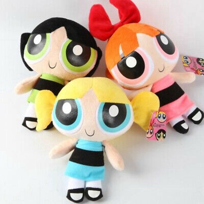 Búp bê nhồi bông hình nhân vật hoạt hình The Powerpuff Girls 1999 20cm dễ thương