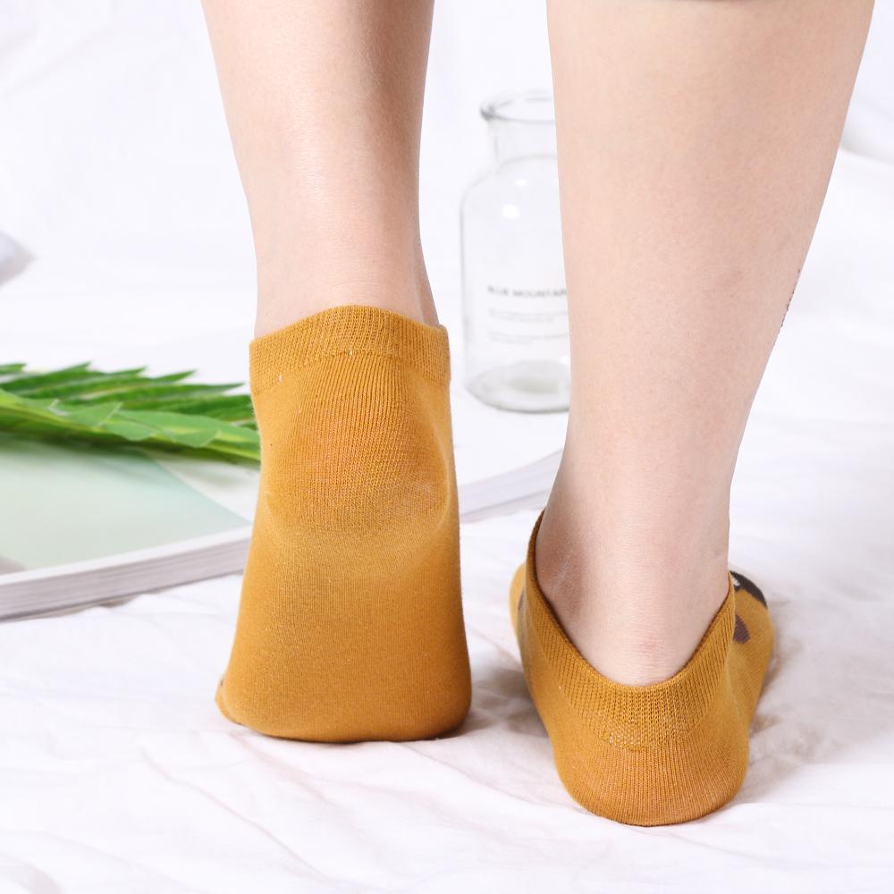 Vớ Cotton Cổ Cao Họa Tiết Dễ Thương Cho Nữ