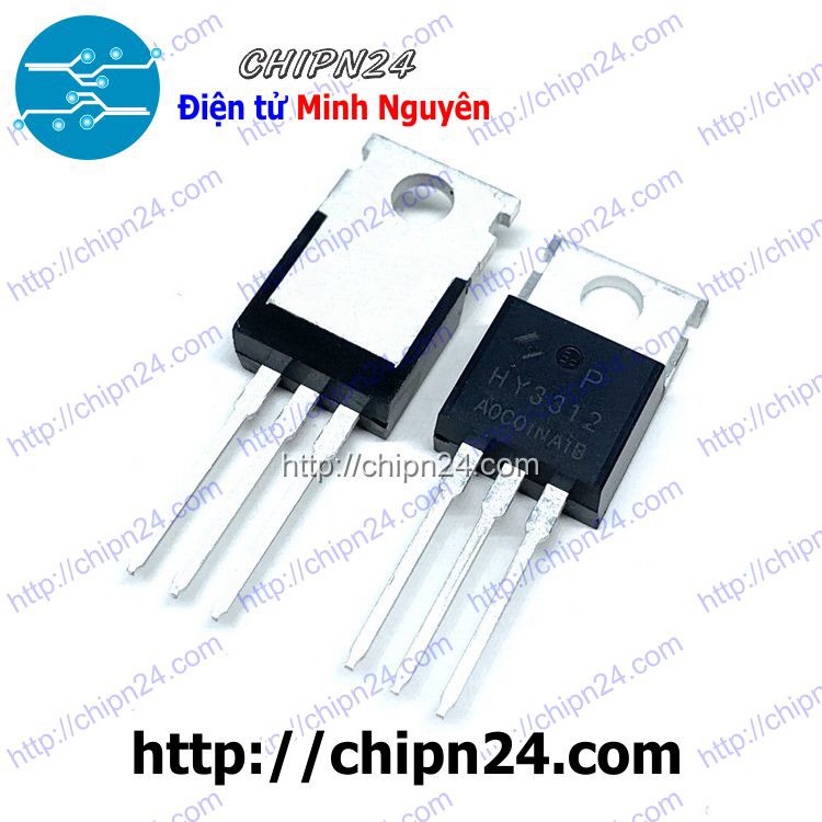 [2 CON] MOSFET HY3312 TO-220 130A 125V (Kênh N) (HY3312P 3312)