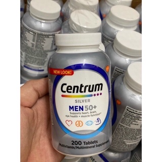 Viên uống Centrum silver men 50+ 200 viên mẫu mới
