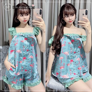 ĐỒ NGỦ NỮ CHẤT LỤA SATIN CAO CẤP <60KG