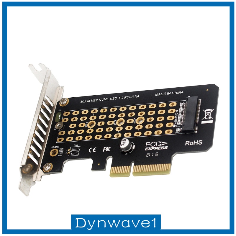 [DYNWAVE1] PCI-E to M.2 Adapters PCI-e 3.0 Adapters Expansion Converter Adapter Card M Key +B Key Support M.2 M key NVMe SSD with PCIE Protocol