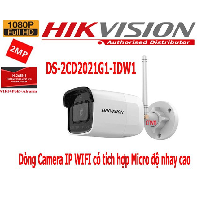 Camera IP hồng ngoại 2.0 Megapixel HIKVISION DS-2CD2021G1-IDW1(D)