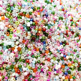 Cườm đá trộn đủ màu size 2mm kết áo làm đồ handmade