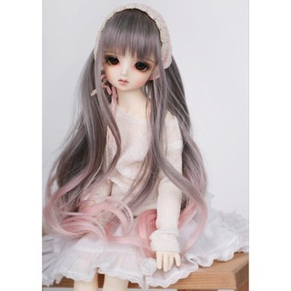 1/3 1/4 1/6bjd/sd 4 Tóc Giả Màu Gradient Cho Búp Bê