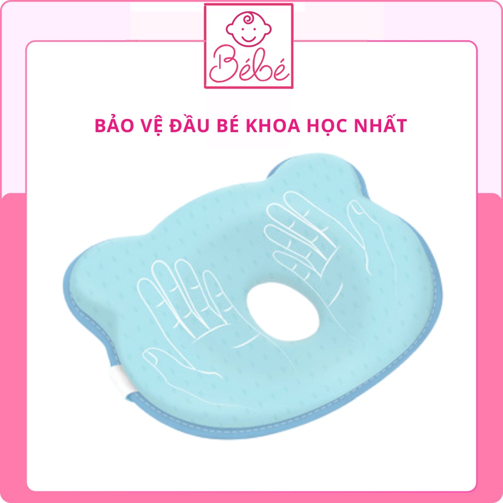 Gối Chống Bẹp Đầu, Gối Cho Bé Sơ Sinh Chống Méo Đầu, Bảo Vệ Đầu Và Đốt Sống Cổ