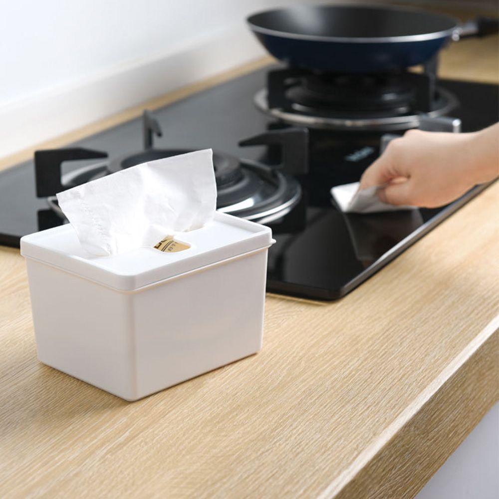 Hộp Nhựa Đựng Khăn Giấy Có Nắp Đậy Tiện Dụng Cho Nhà Bếp