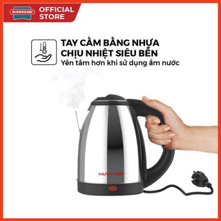 Ấm siêu tốc inox sunhouse - ấm đun siêu tốc hàng chính hãng
