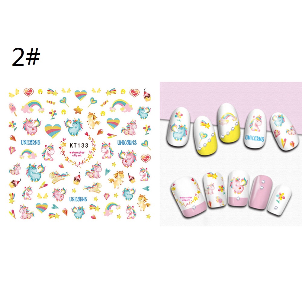 Mới Sticker Dán Móng Tay Hình Hoạt Hình Sesame Street / Snoopy / Kỳ Lân / Sesame Street Đáng Yêu Cho Bé