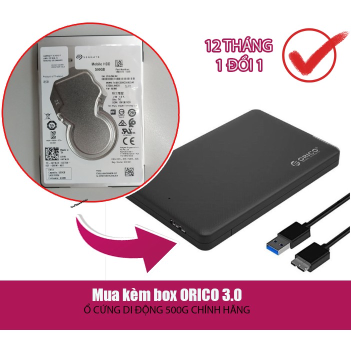 Ổ cứng laptop 500Gb hàng mới 100% bảo hành 12th | BigBuy360 - bigbuy360.vn