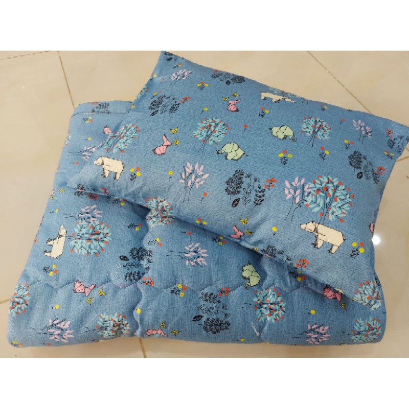 Bộ nệm gối mền bé 1t-6t ( cotton 100%)