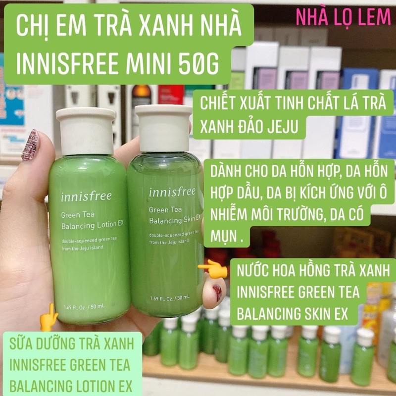Sữa Dưỡng Trà Xanh Innisfree Green Tea Balancing Lotion EX 50ml, Hàn Quốc