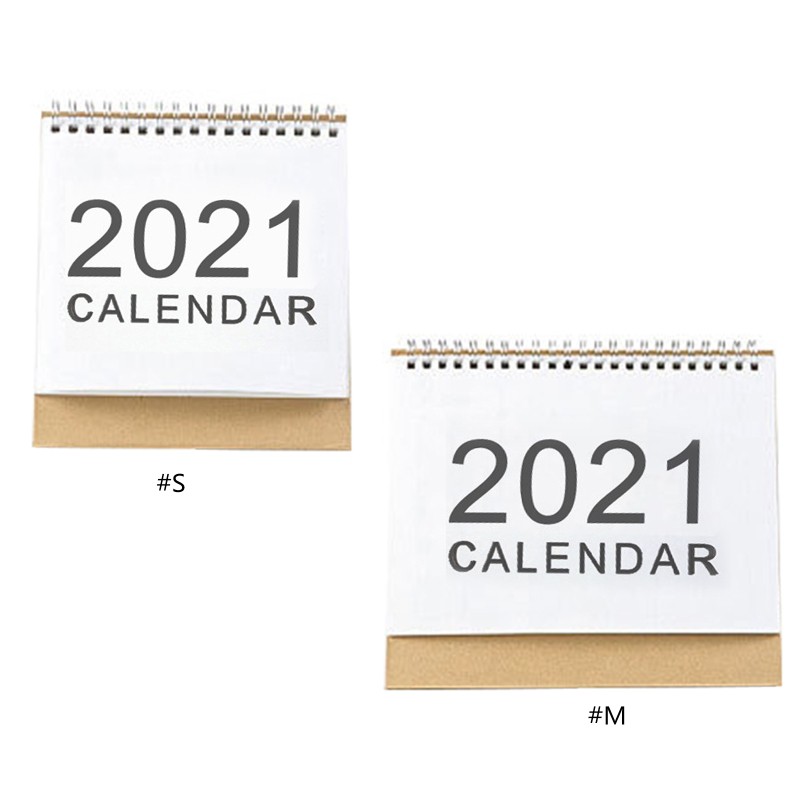 Lịch để bàn năm 2021 ghi chú kế hoạch hàng ngày tiện dụng