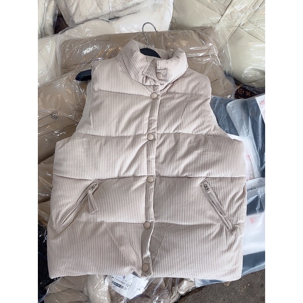 áo phao gile nhung túi kéo khoá | BigBuy360 - bigbuy360.vn