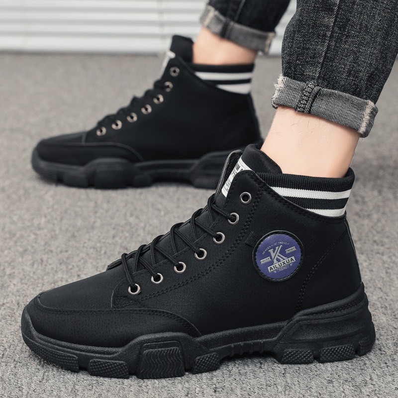 Giày cổ cao nam thời trang aluxua cổ kẻ siêu ngầu | BigBuy360 - bigbuy360.vn