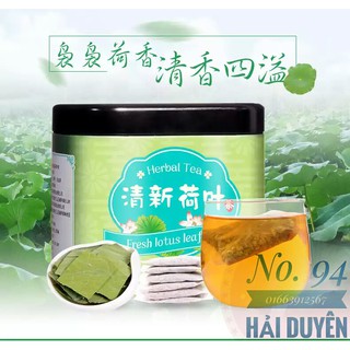 Trà ba đậu lá sen túi lọc hsd 10/2019 hàng nội địa Trung
