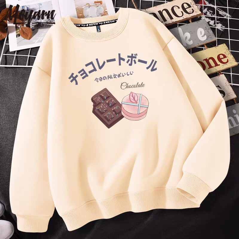 Áo Sweater nỉ in chữ Hàn Quốc - Nỉ ngoại dài tay dáng rộng Ulzzang siêu hot - CHAN CHAN STORE | BigBuy360 - bigbuy360.vn