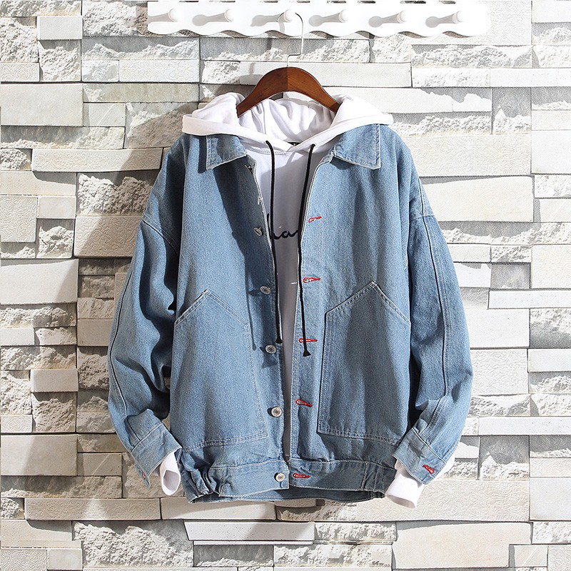 Áo Khoác Bò Jean / Denim Jacket Thời Trang Nam Basic phong cách Hàn Quốc-AB5