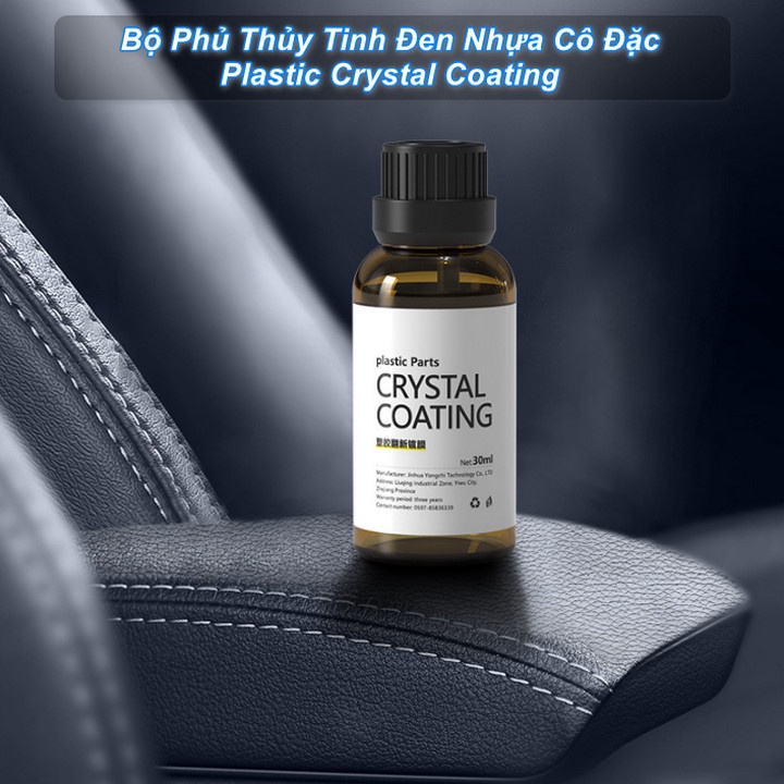 Libishop - Bộ Phủ Thủy Tinh Đen Nhựa Cô Đặc Plastic Crystal Coating