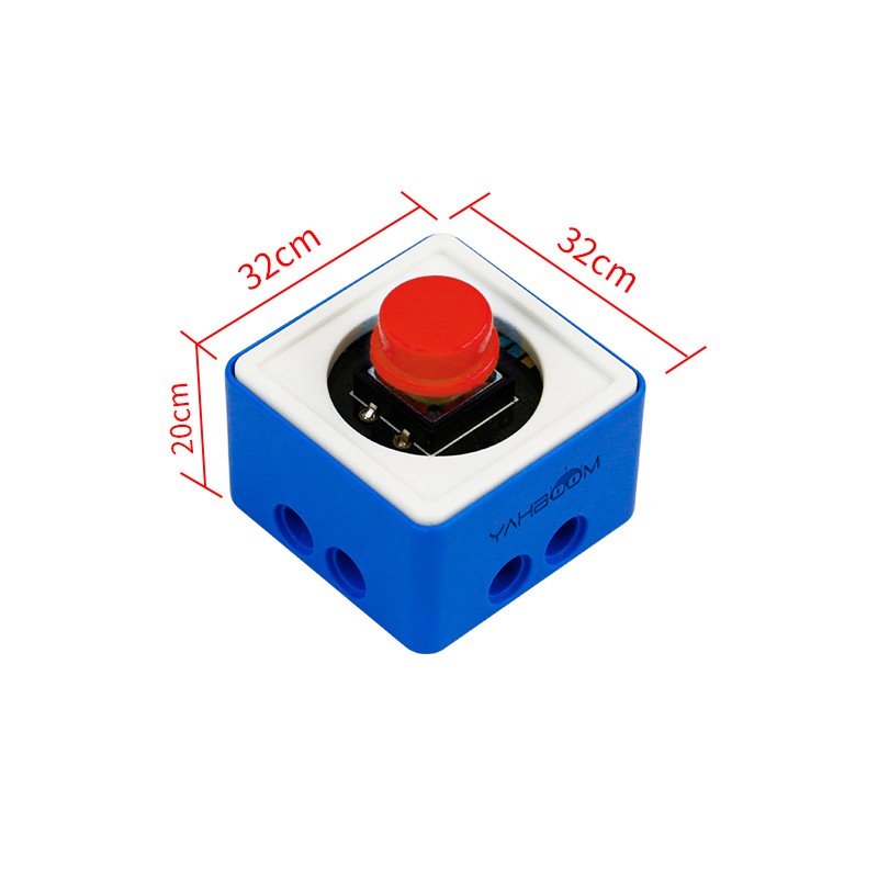 Nút nhấn dạng block kết nối lego sử dụng cho micro:bit