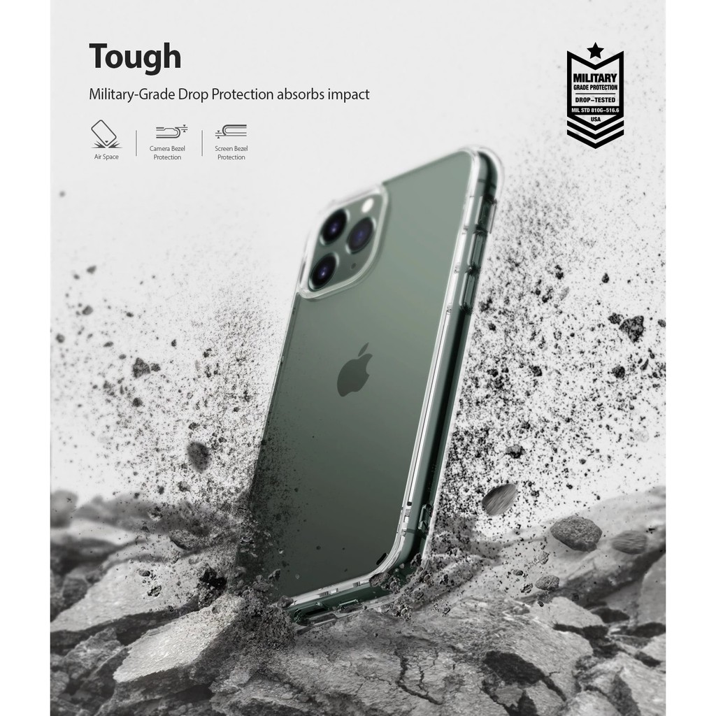 Ốp lưng chống sốc hàng hiệu Ringke Fusion cho iPhone 11 | iPhone 11 Pro | iPhone 11 Pro Max