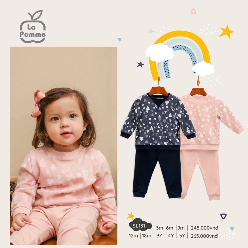 Bộ dài tay Lapome bé trai