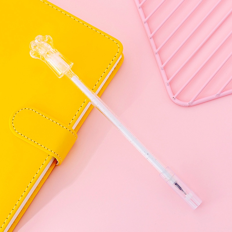 Bút Bi Trong Suốt Thiết Kế Móng Vuốt Mèo Xinh Xắn