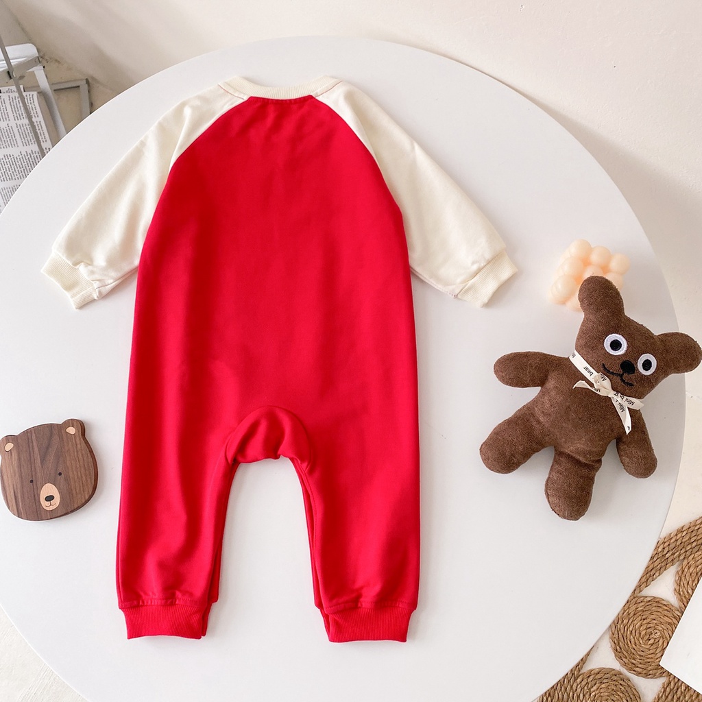 Áo liền quần thể thao Sanlutoz tay dài làm từ cotton cho bé