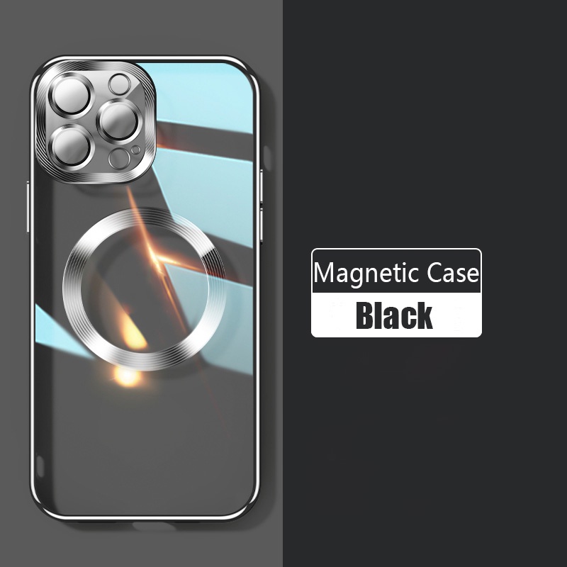 Ốp điện thoại TOPEWON silicon mạ có nam châm thích hợp cho iPhone 13Pro 13 12 11 Pro Max