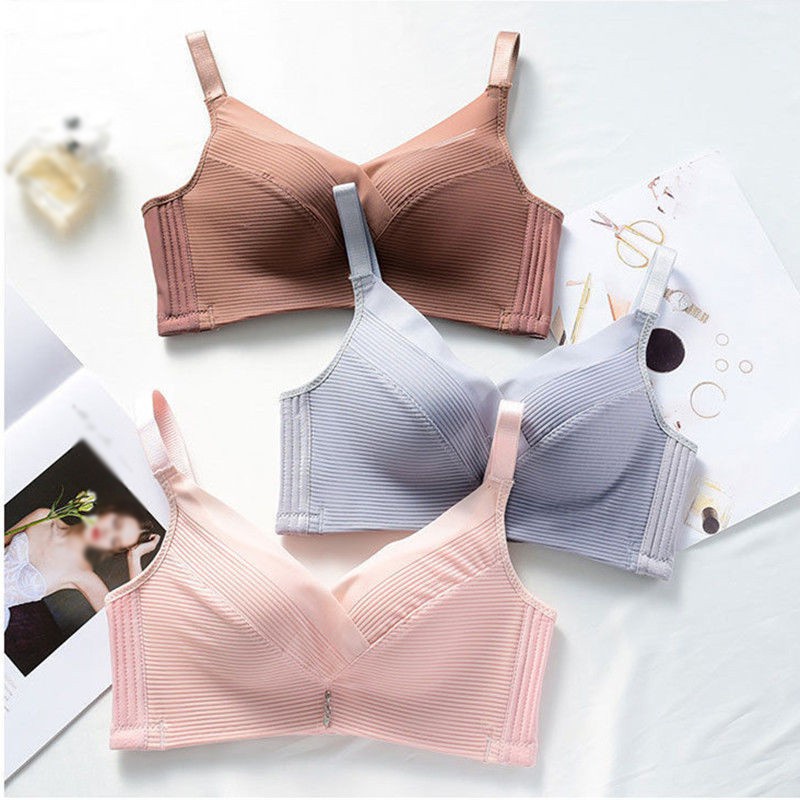 Áo Ngực Nữ Chất Liệu Lụa Lạnh Không Lộ Viền May Có Thể Điều Chỉnh