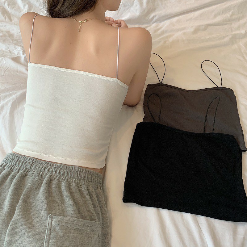 Áo bra 2 dây mảnh dáng lửng siêu hot nữ T2 Giá Rẻ