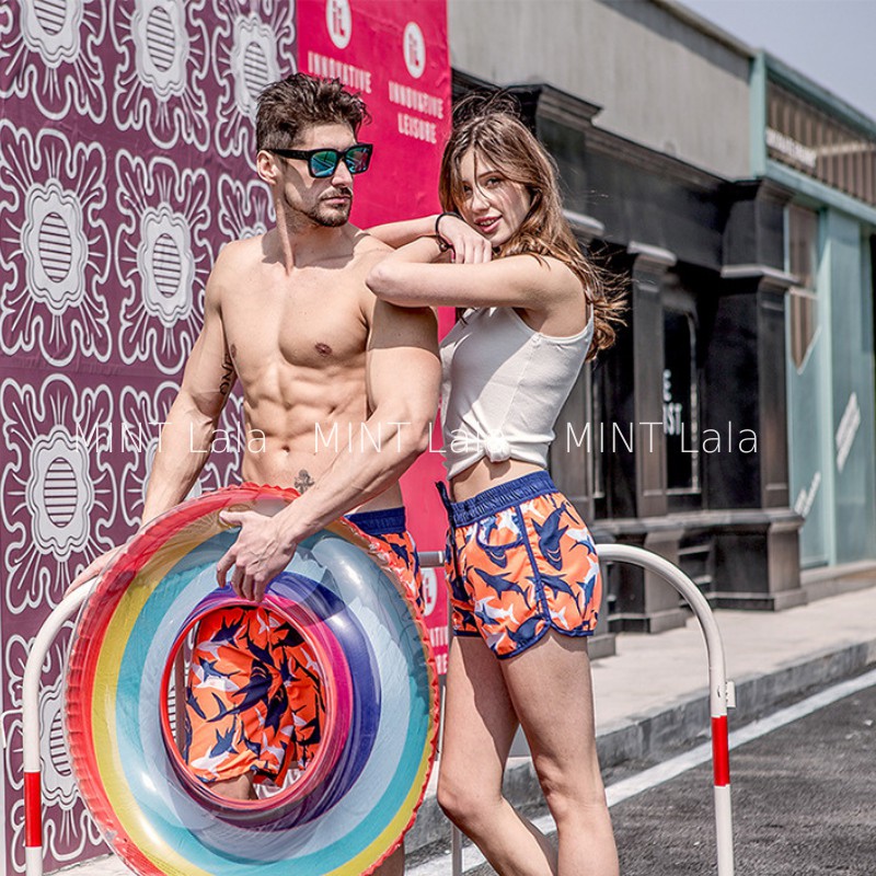 Quần Bơi Nam Nữ Họa Tiết Dạng Đùi Và Lửng Loại Đẹp