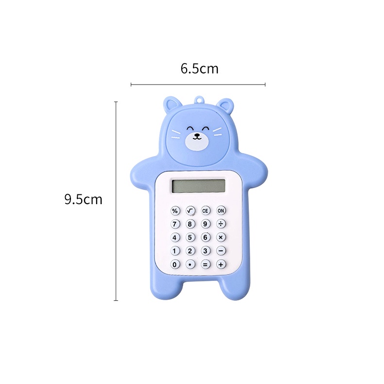 Máy Tính Mini 8 Chữ Số Hình Gấu Hoạt Hình Dễ Thương
