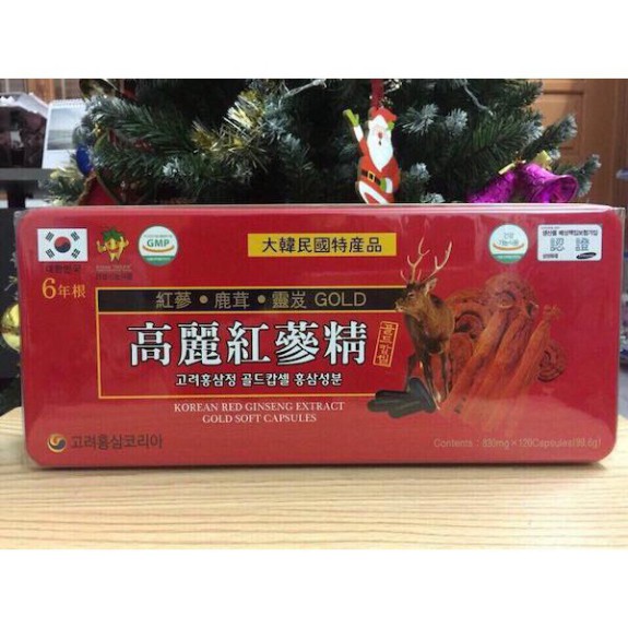 [Hàng mới về] [Mã GROSALE2703 giảm 8% đơn 250K] Viên Đạm Tổng Hợp Hồng Sâm Nhung Linh Chi Jeong Won hộp 120 viên | BigBuy360 - bigbuy360.vn