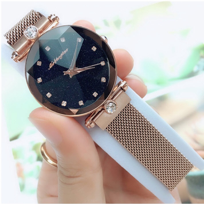 Đồng Hồ Nữ Dây Nam Châm Mobangtou 8013 Dây Lụa Cao Cấp Mặt Số Thời Trang Đẹp Giá Rẻ