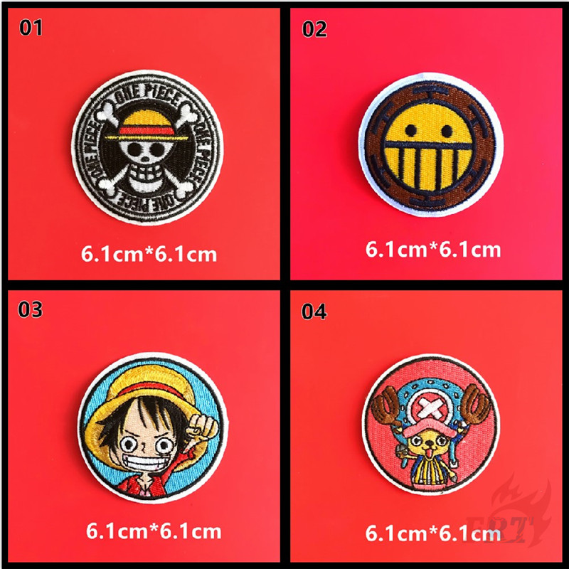 ♚ One Piece：King of The Sea Series 01 - Anime Iron-On Patch ♚ 1Pc Luffy / Chopper / Nami / Zoro / Robin / Law DIY Sew on Iron on Badges Patches