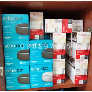 Amazon Echo Dot gen 3rd và đèn thông minh Sengled