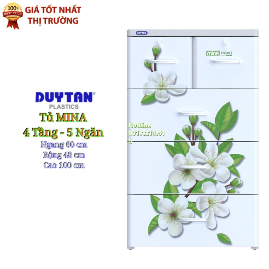 Tủ nhựa duy tân 4 Tầng-5 ngăn ( NHIỀU MẪU XINH )