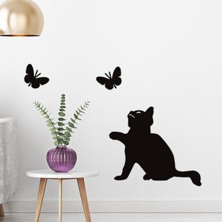 Sticker dán tường chống thấm nước hình con mèo