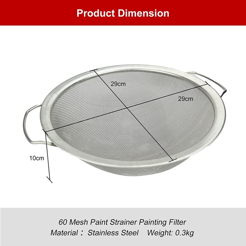 Phễu Lọc Bằng Thép Không Gỉ Kèm Vỏ Lưới Lọc Mật Ong 60Mesh 11.4Inch