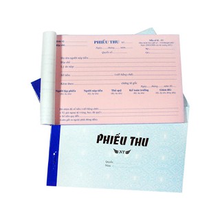 phiếu thu 2 liên khổ a5 (50 bộ)